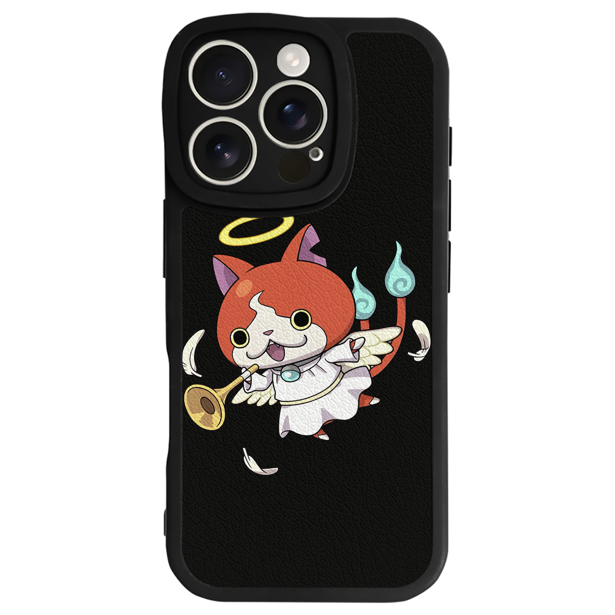 （画像用） 妖怪ウォッチ Yo-kai Watch 【iPhone 16シリーズ対応】シリコンスマホケース（レザー調） 材質：シリコン